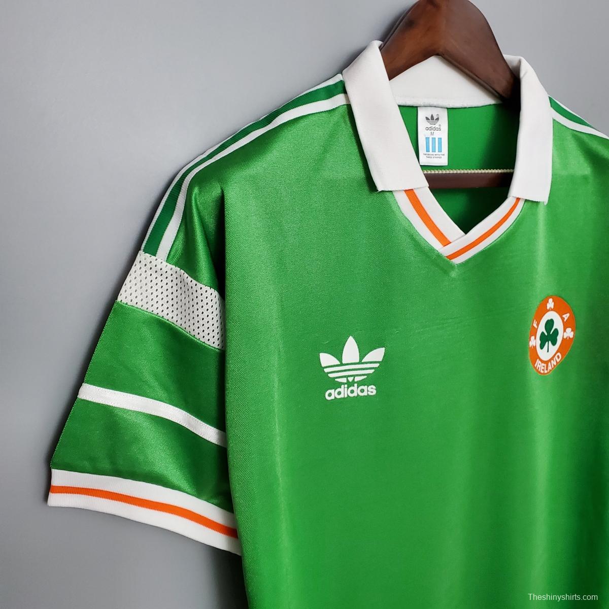 Retro 1988 Ireland home Soccer Jersey