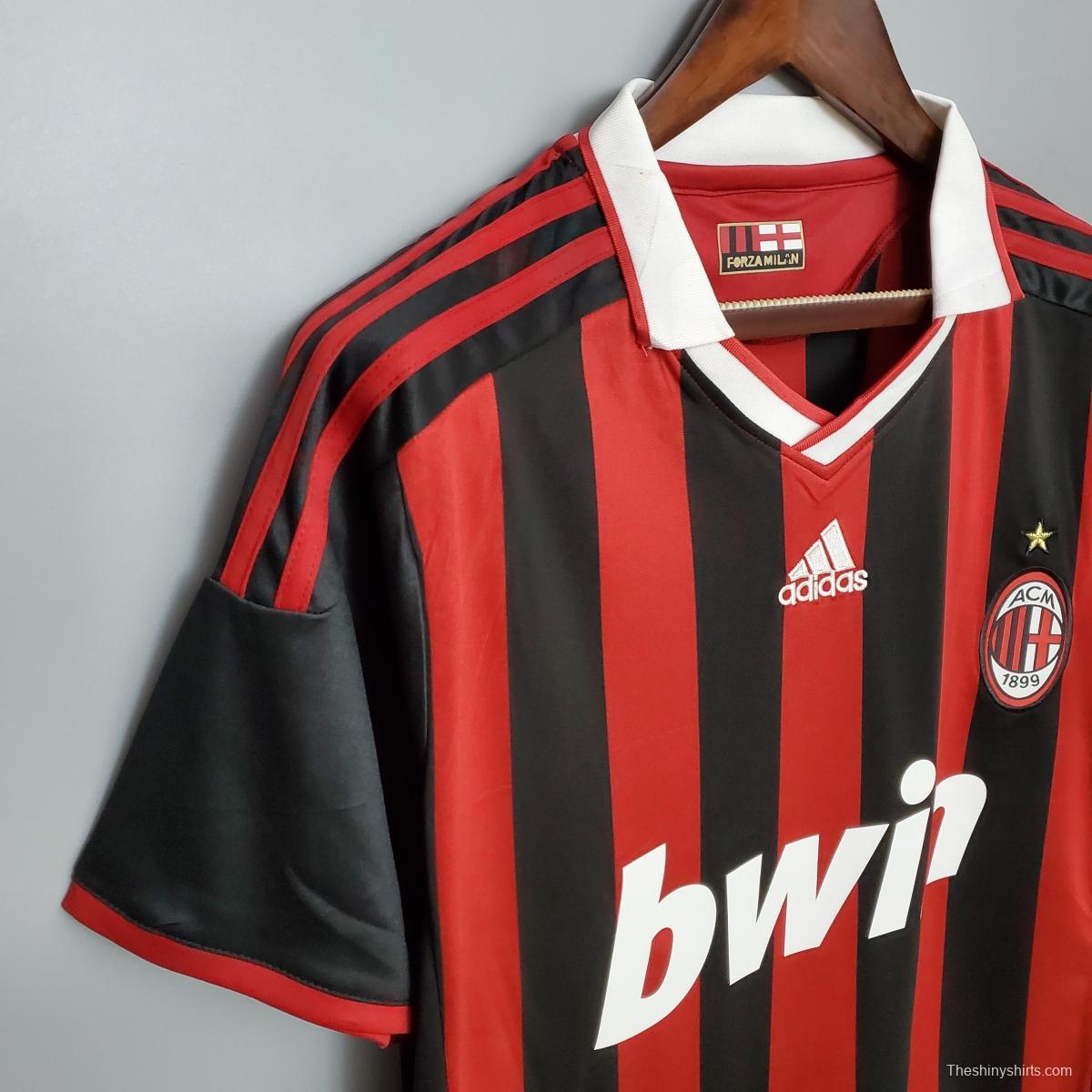 Retro 09/10 AC Milan home Soccer Jersey