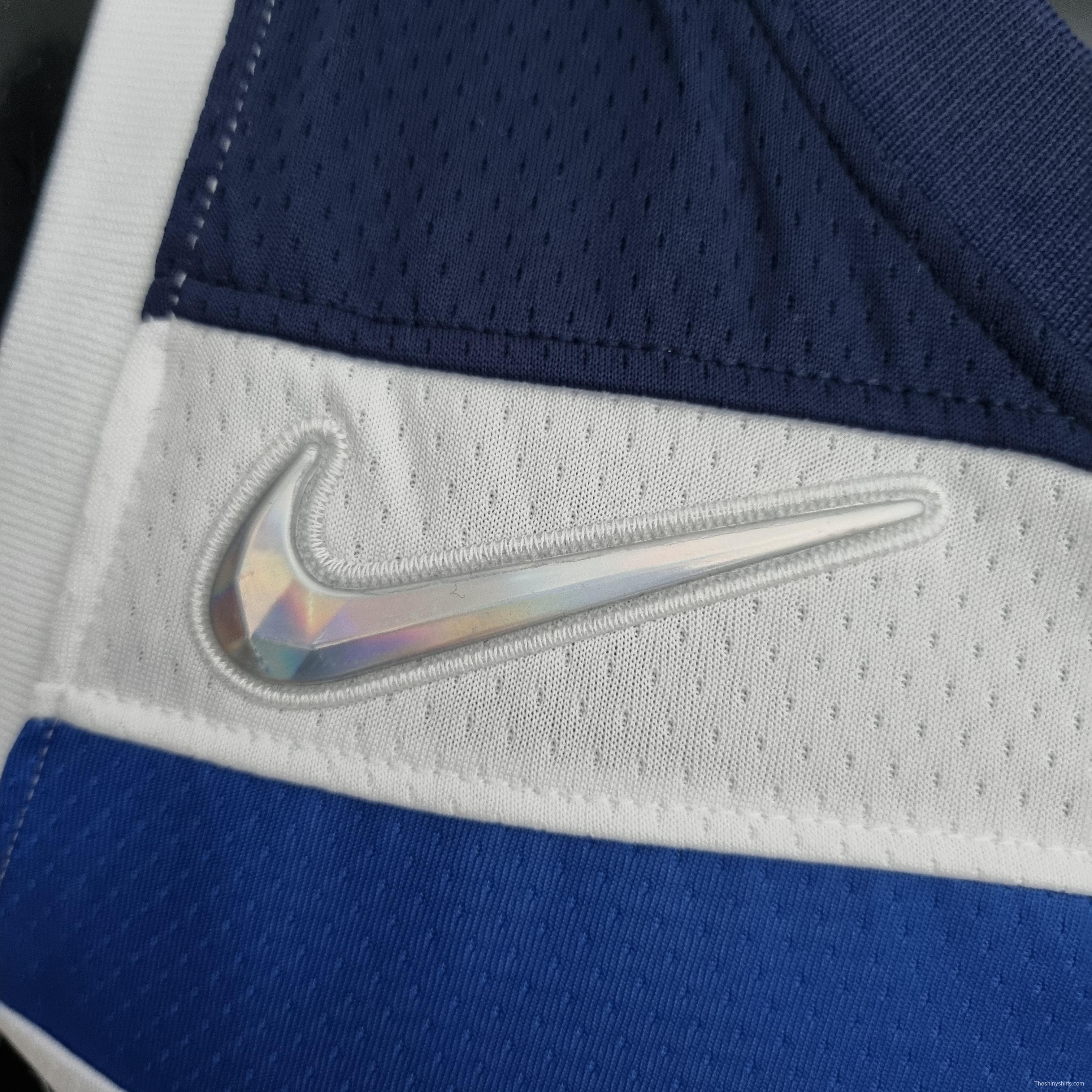 75th Anniversary Minnesota Timberwolves Russell #0 Royal White NBA Jersey