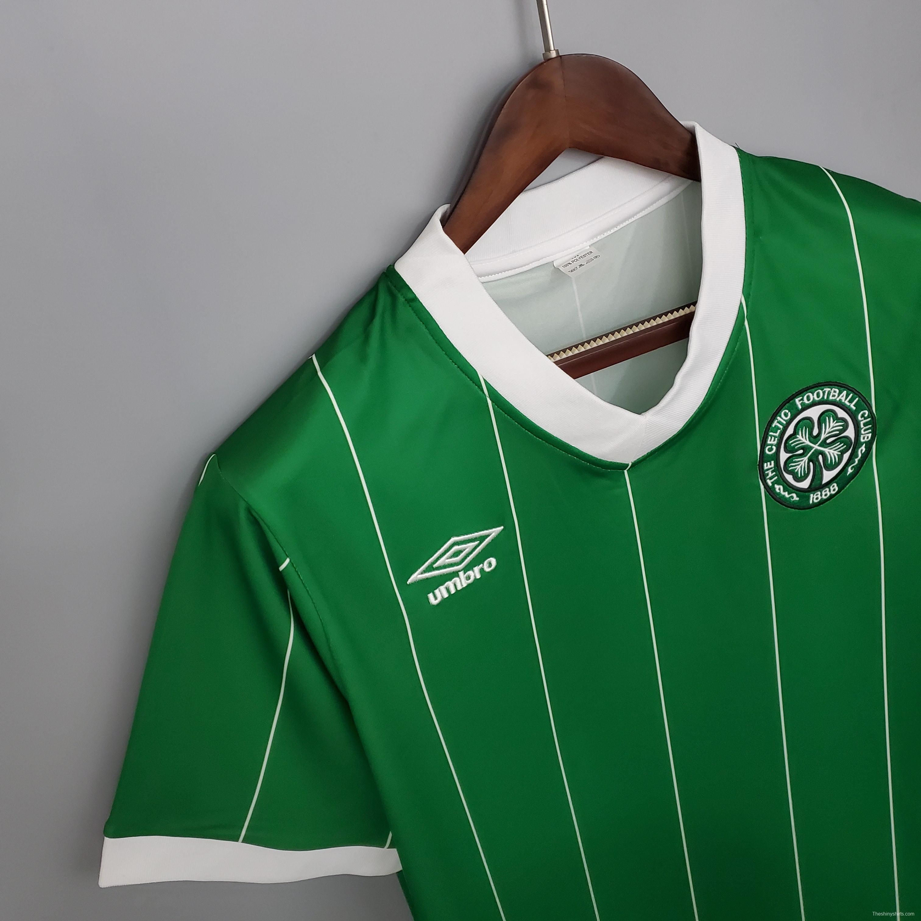 Retro 84/86 Celtic home Soccer Jersey