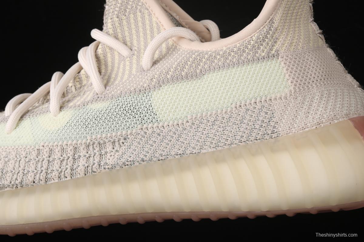 Adidas Yeezy 350 Boost V2 FW5318 Darth Coconut 350 second generation hollowed-out swan white sky star color matching