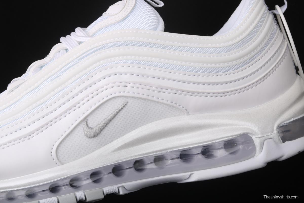 NIKE Air Max 973M reflective all-white bullet air cushion running shoes 921733-100