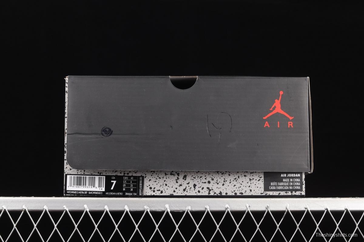 Air Jordan 6 Retro TiNIKEer manuscript infrared 384664-104