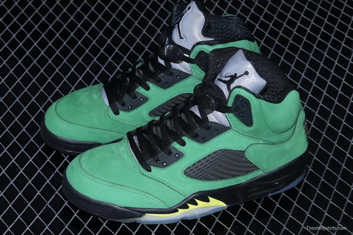 Air Jordan 5 SE Oregon Ducks Oregon Apple Green CK6631-307