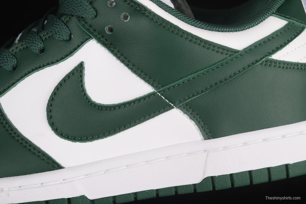 NIKE SB DUNK Low Team Green Michigan White and Green Slam Dunk Series low side Leisure Sports Skateboard shoes DD1391-101