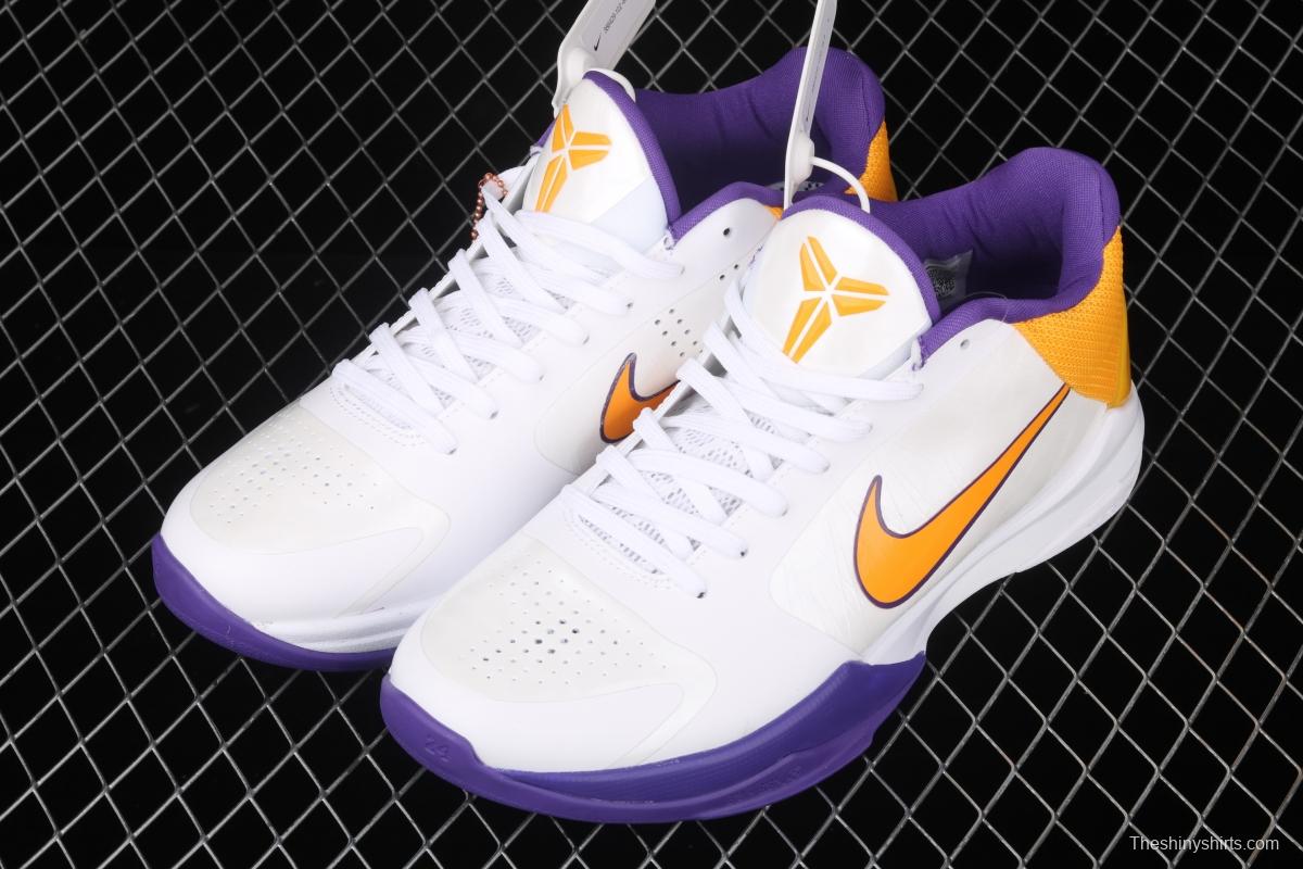 NIKE Zoom Kobe V Protro Kobe Bryant 5 Lakers 2020 remake low-top sports basketball shoes 386429-102