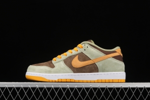 NIKE SB DUNK Low Prm green brown orange SB rebound fashion casual board shoes DH5360-300