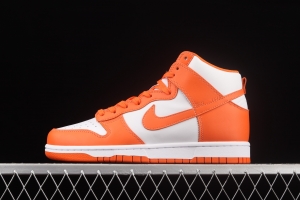 NIKE SB DUNK High Retro Orange Blaze 2021 edition white orange dunk series high top leisure sports skateboard shoes DD1399-101,