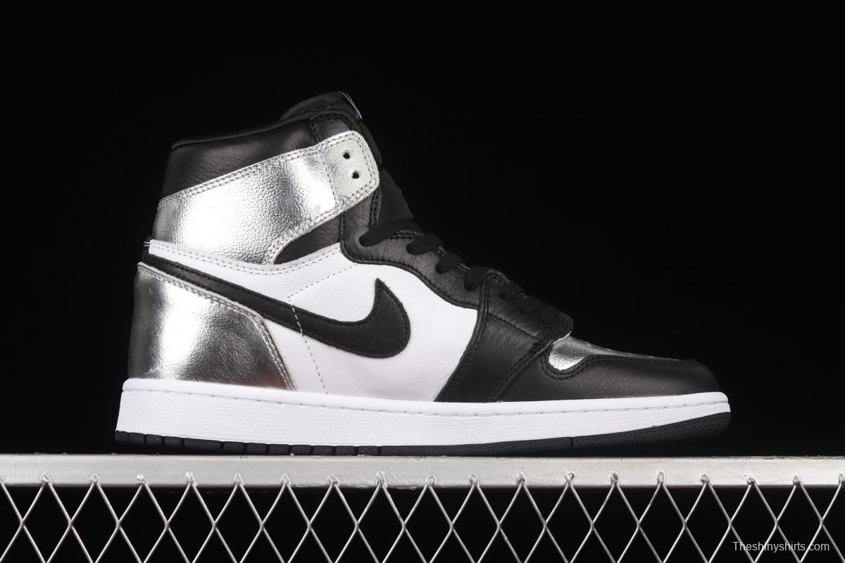 Air Jordan 1 High OG Wmns Silver Toe metal black silver silver toe CD0461-001