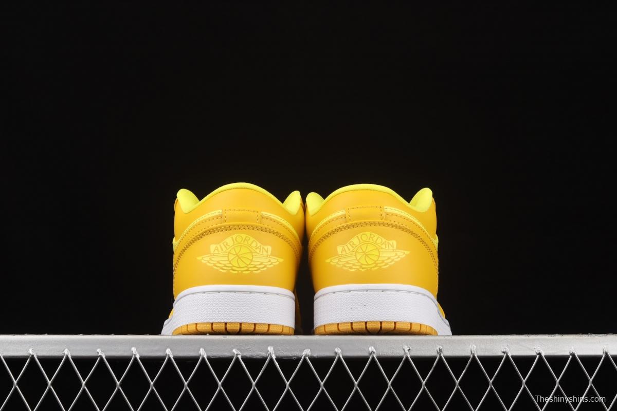 Air Jordan 1 Low lemon yellow low side culture leisure sports shoes DN6998-700