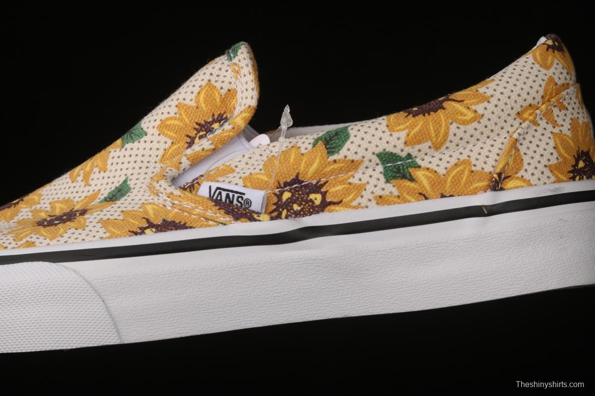 Vans Authentic Vance limited edition daisies printed low-top skateboard shoes VN0A5ZMRFN0