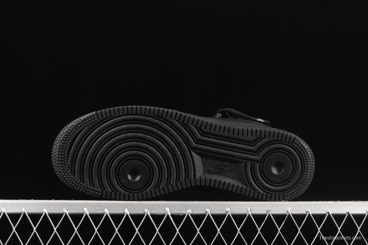 NIKE Air Force 1y07 Low Zhongbang all-black casual board shoes CW2289-001