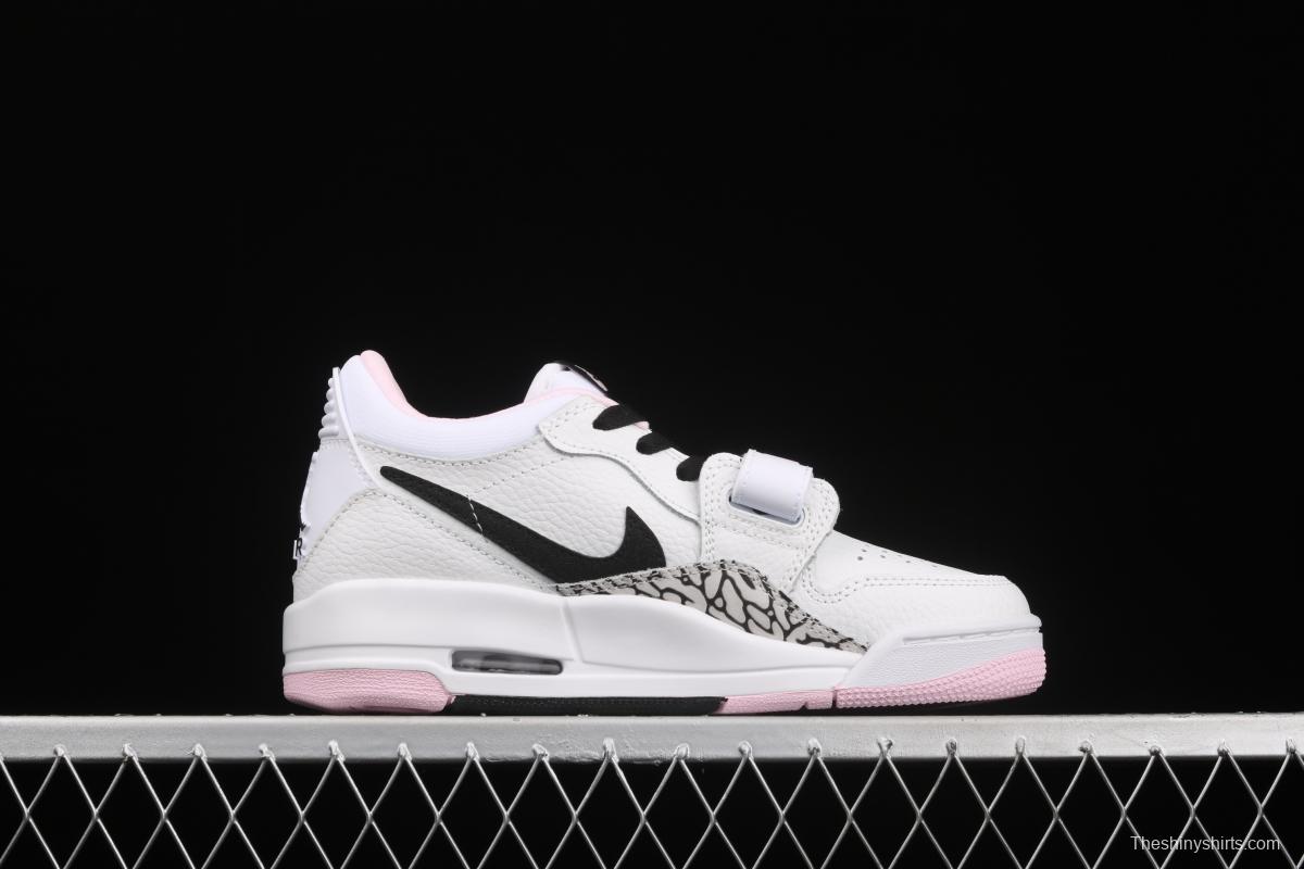 Air Jordan Legacy 312 Low girl powder color matching low-top basketball shoes AT4040-106