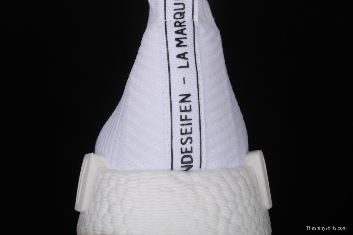 Adidas NMD CS1 competes for All White BA7208 stretch knitted sock shoes