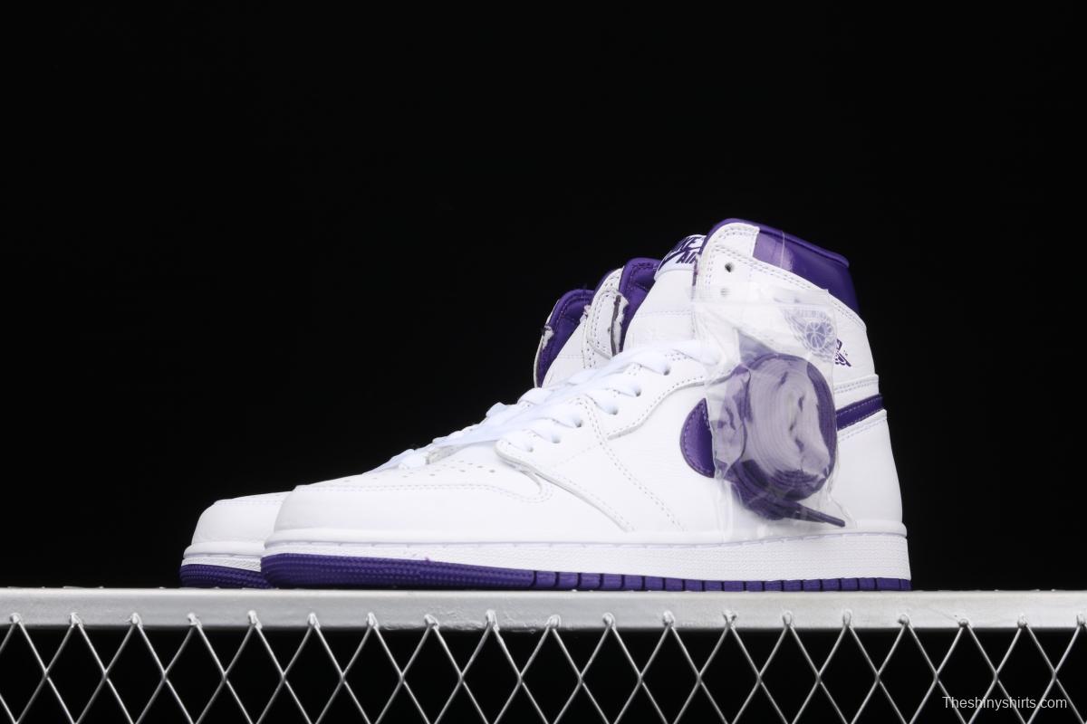 Air Jordan 1 High OG Court Purple White and Purple CD0461-151