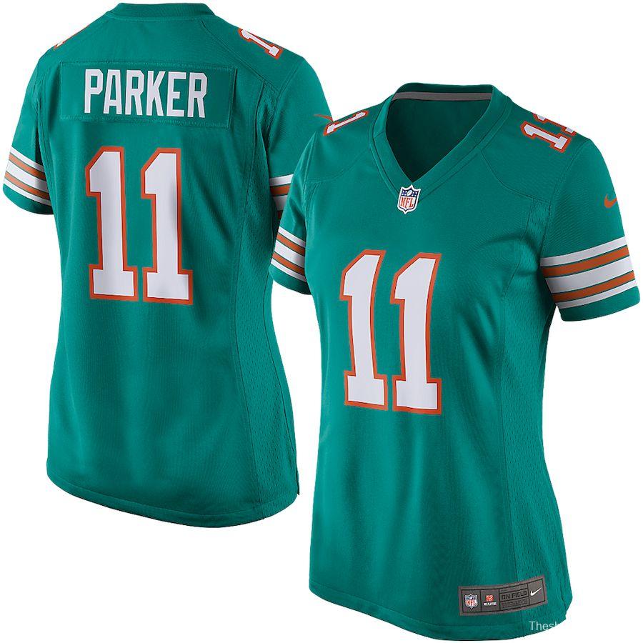 Women's DeVante Parker Aqua Player Limited Team Jersey