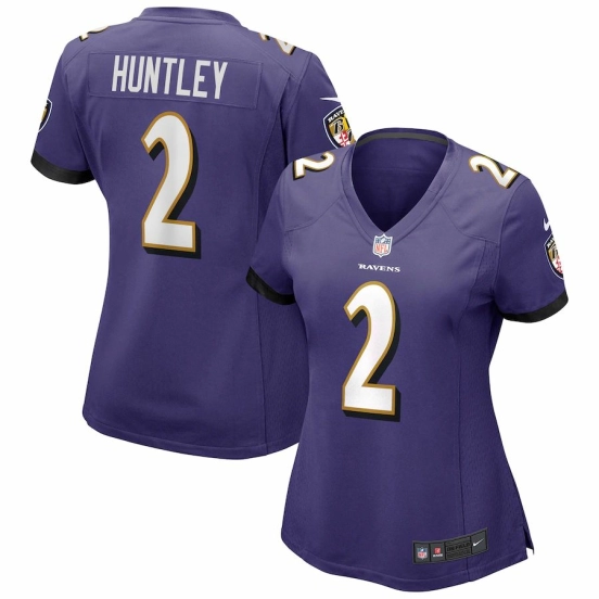 Women's Tyler Huntley Purple Player Limited Team Jersey