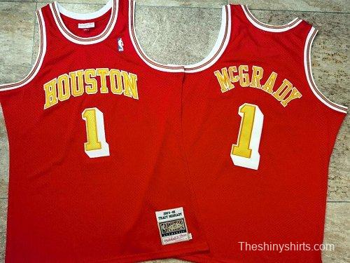 Men's Tracy McGrady Red Retro Classic Team Jersey