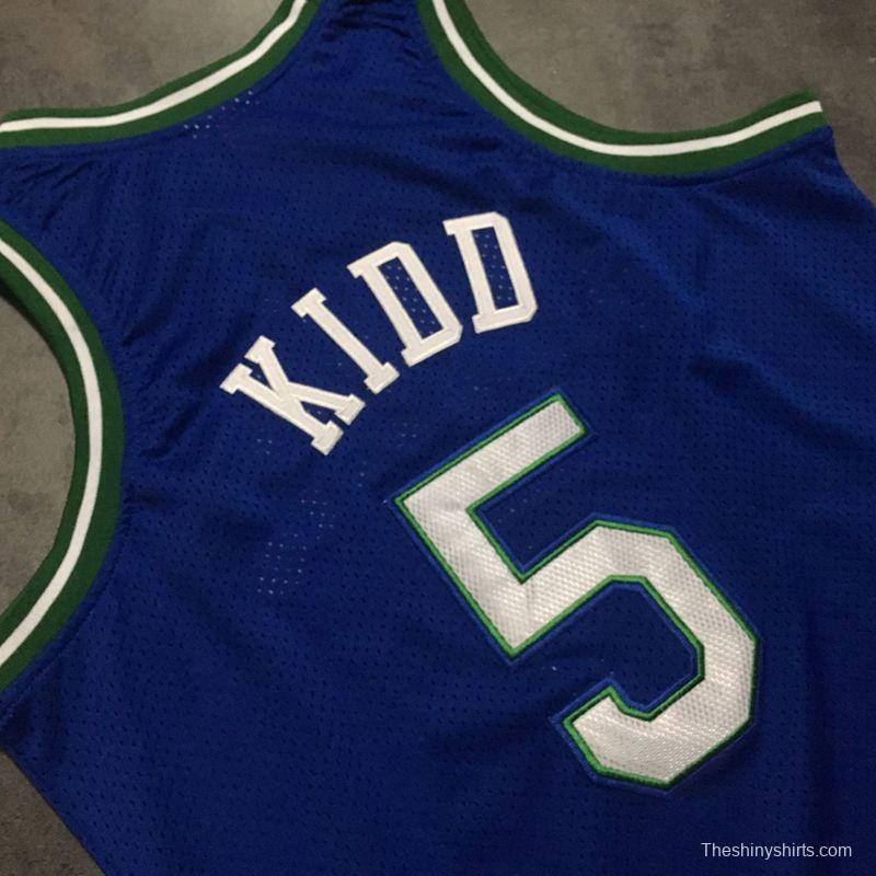 Men's Jason Kidd Blue Retro Classic Team Jersey