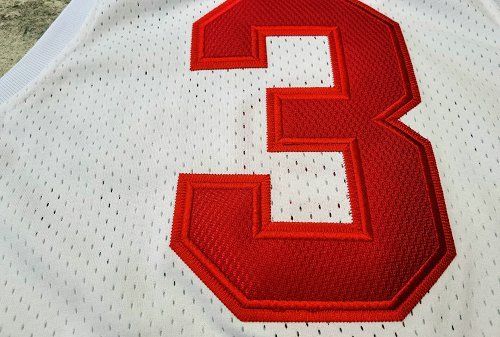 Men's Allen Iverson White And Red Retro Classic Team Jersey