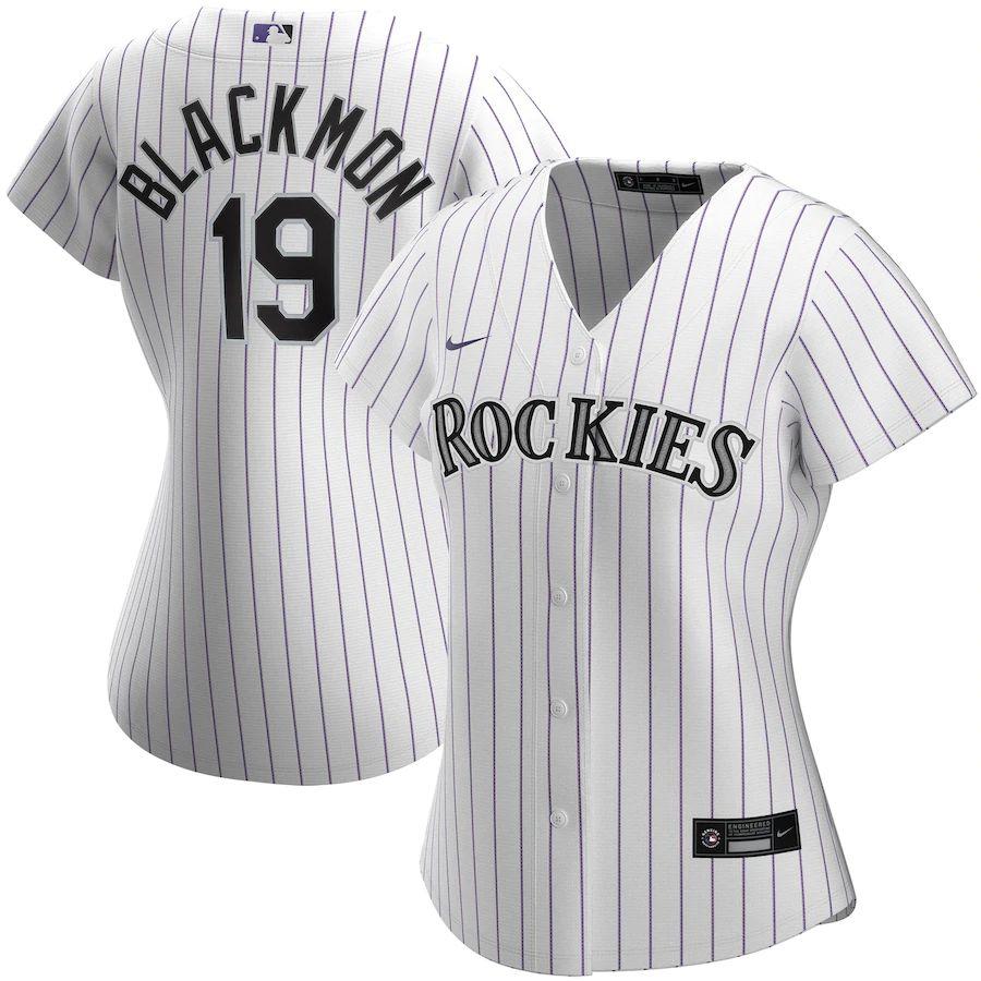 Women's Charlie Blackmon White Home 2020 Player Team Jersey