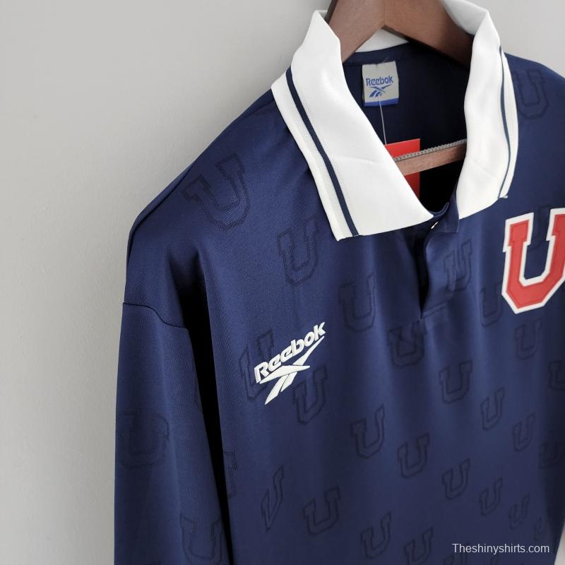 Retro 1998 Long Sleeve Universidad De Chile Home Soccer Jersey