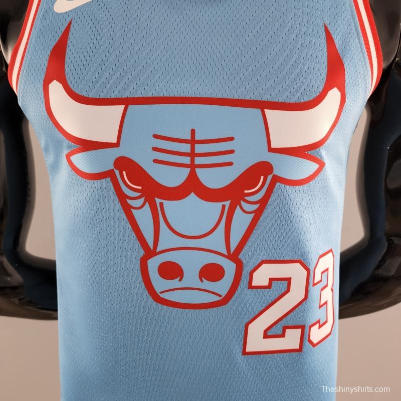 Chicago Bulls JORDAN#23 Blue NBA Jersey