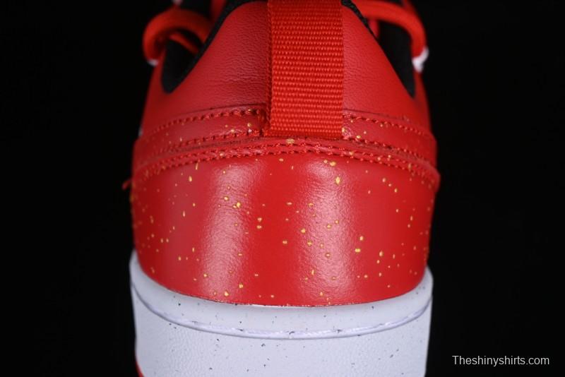 Nike Court Borough Low-Top Casual Sneakers with Dragon Emblem and Splatter Ink Vibe Style - DV5456-600