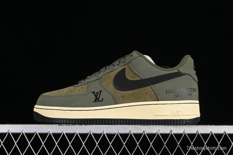 Nike Air Force 1 '07 Low LV Collaboration - Military Green Casual Sneakers - BA8806-223