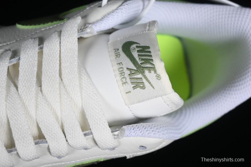 Nike Air Force 1 '07 Low Casual Sneakers in White Green - DV3808-106