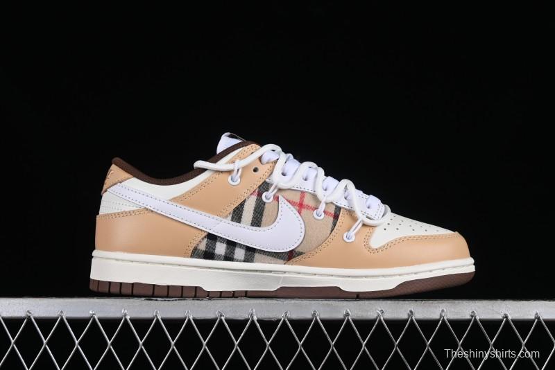 Nike Dunk Low Plaid Variation Retro SB Lace-Up Low-Top Casual Sneakers - DD1503-124