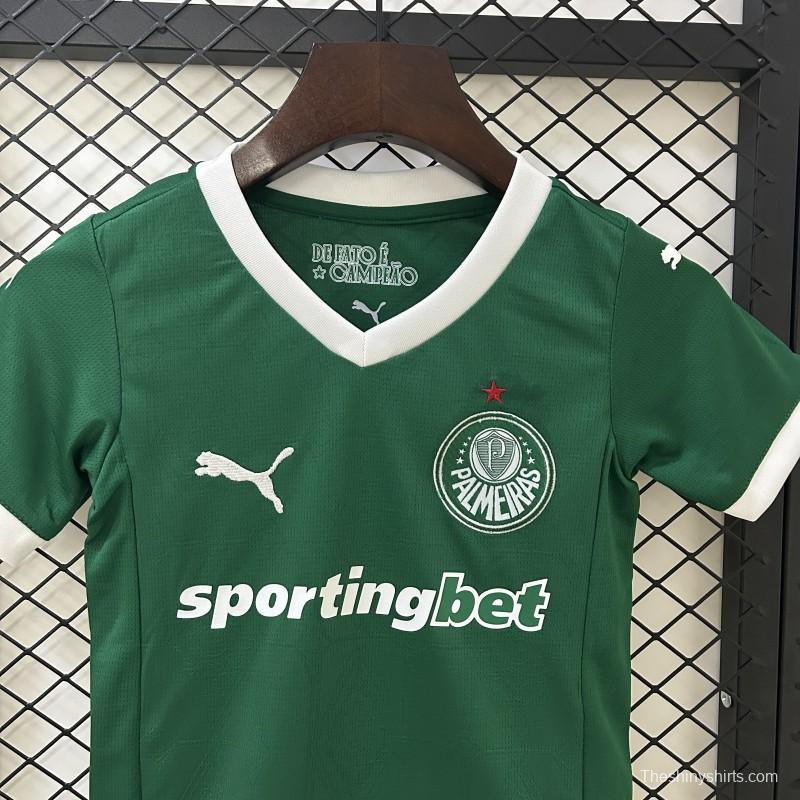25/26 Kids Palmeiras Home Size 16-28 Jersey