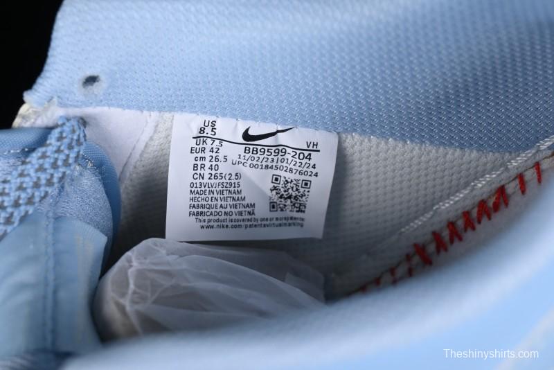 Nike Air Force 1 '07 Low Bape Collaboration - Light Grey Blue Casual Sneakers BB9599-204