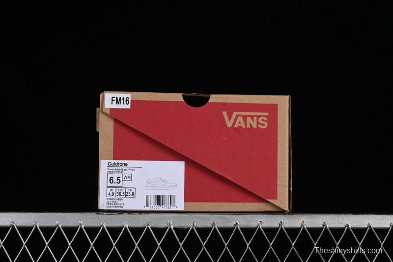 Vans Caldrone Classic Black Retro Skate Shoes - VN0007P9BA2