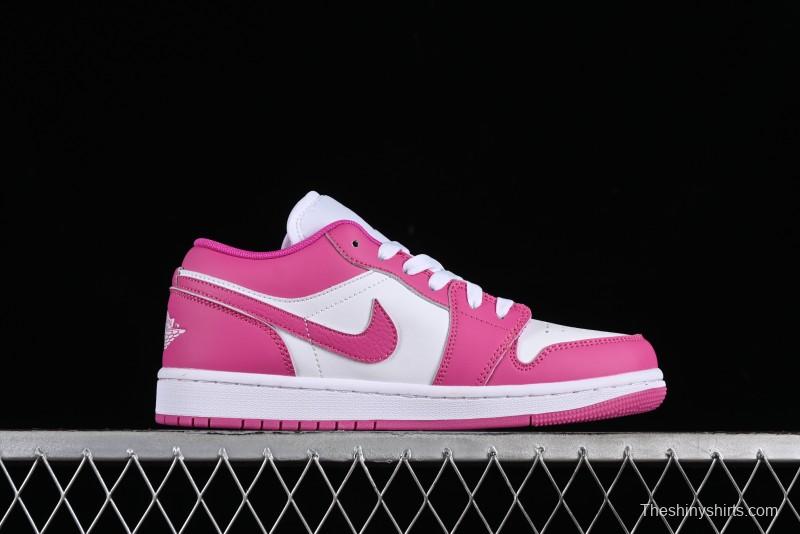 Nike Air Jordan 1 Low AJ1 Rose Pink Low-Top Casual Lifestyle Sneakers - FV8486-600
