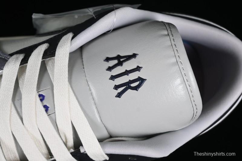 Nike Air Jordan 1 Low SE Casual Sneakers in Black White with Metallic Purple Accents - HF5759-101