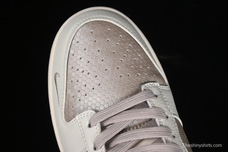 Nike SB Dunk Low Hermes Collaboration - Snake Print Brown Swoosh Low Top Casual Skate Shoes - XD6188-040