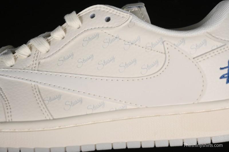 Nike Travis Scott x Fragment Design x Air Jordan 1 Low OG SP AJ1 Retro Sneakers - LJ5188-013