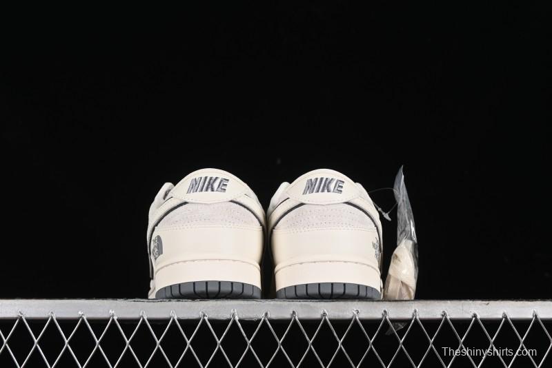 Nike SB Dunk Low The North Face Collaboration - Cement Grey Pig Anniversary High-End Custom Low-Top Casual Skate Shoes - XX2025-326
