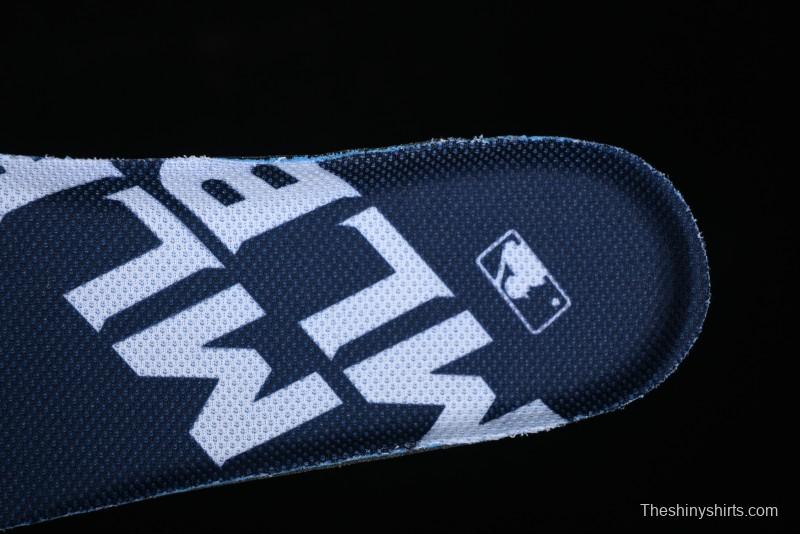 New York Yankees Chunky Liner Mid Denim Monogram Sandals with Thick Sole - 3ASXCHL4N50BLS