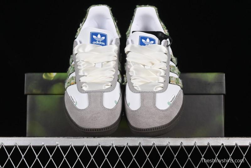 Adidas Originals Samba OG Low-Top Casual Sneakers with Panda Mischief Design - B75806