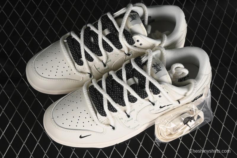 Nike SB Dunk Low Stussy Anniversary Custom Low-Top Casual Sneakers - SJ2068-276
