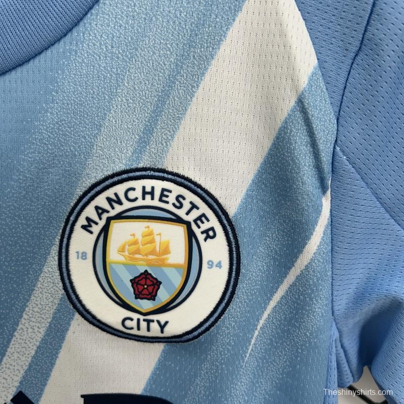 25/26 Kids Manchester City Home Size 16-28 Jersey