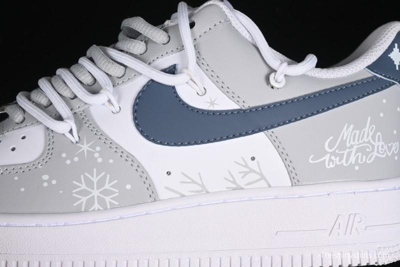 Nike Air Force 1 '07 Low Frozen Custom Paint Low-Top Casual Sneakers - ZH0316-035