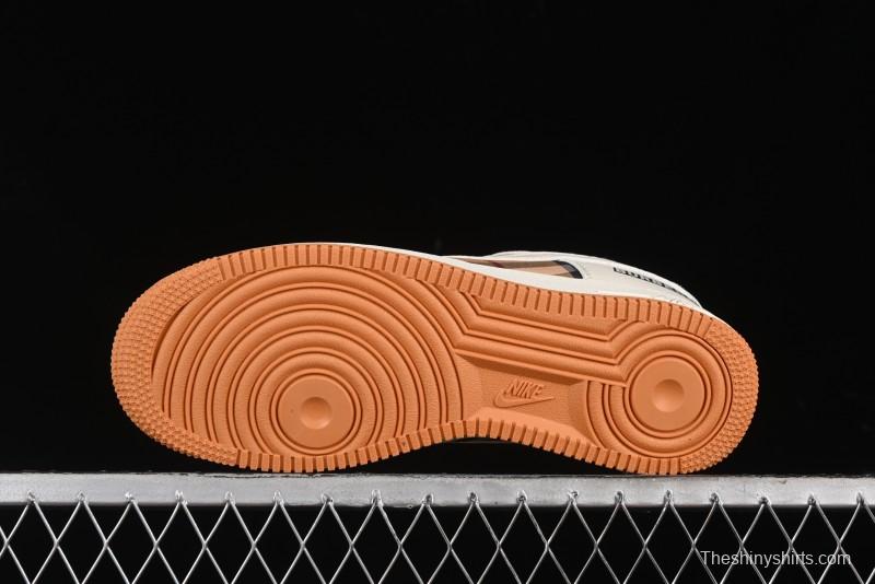 Nike Air Force 1 '07 Low Burberry Check Print Casual Sneakers - DF0180-006
