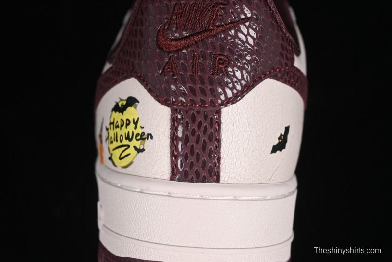 Nike Air Force 1'07 Low "Pumpkin Head" Halloween Themed Casual Sneakers - XL2321-888