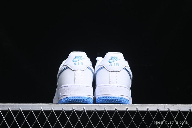 Nike Air Force 1 '07 Low Top-Grain Leather Casual Sneakers with Full-Length Air Cushion - DV0788-101