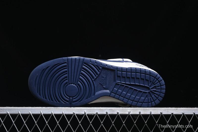 Nike SB Dunk Low The North Face Series - Strap Pig Eight Dark Blue Hook Anniversary High-End Custom Low-Top Casual Skate Shoes - DM6868-001