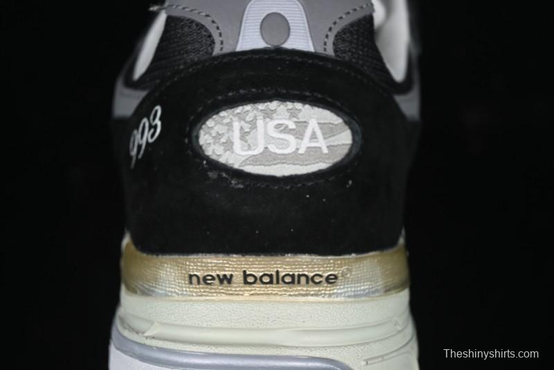 New Balance Made In USA M993 Series Classic Retro Casual Running Shoes - MR993BK