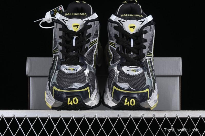 Balenciaga Runner Kith Four Color Retro Casual Sneakers - W3RMU1279